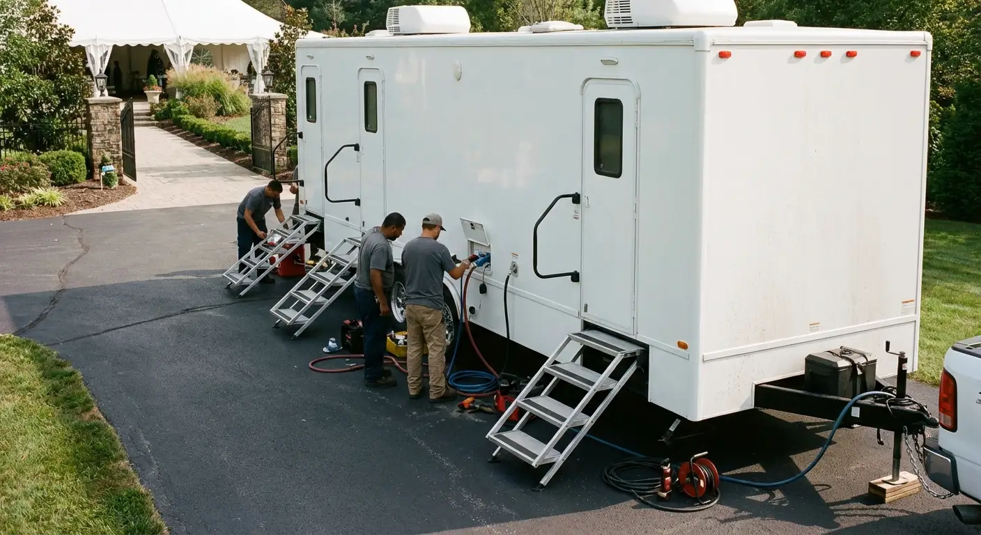 Luxury Restroom Trailer in Arlington, TX