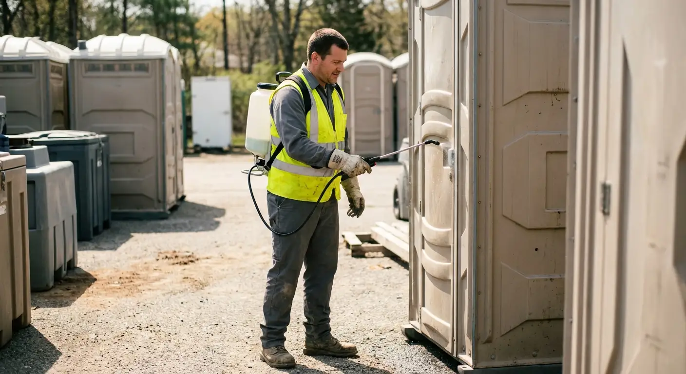 Sanitation safety protocols and portable restroom rental in Arlington, TX