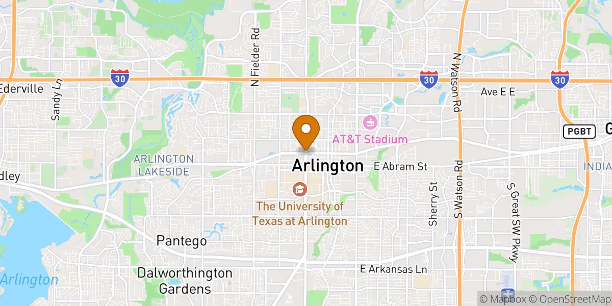 neighborhood map in Arlington, TX